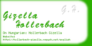 gizella hollerbach business card